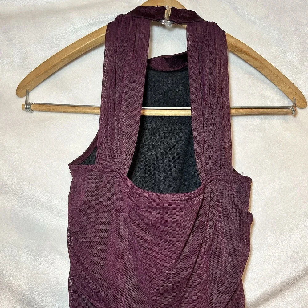 Weissman Balera Dance Costume 13083 Halter Neck‎ Ballet Dress Purple MA - Picture 3 of 9